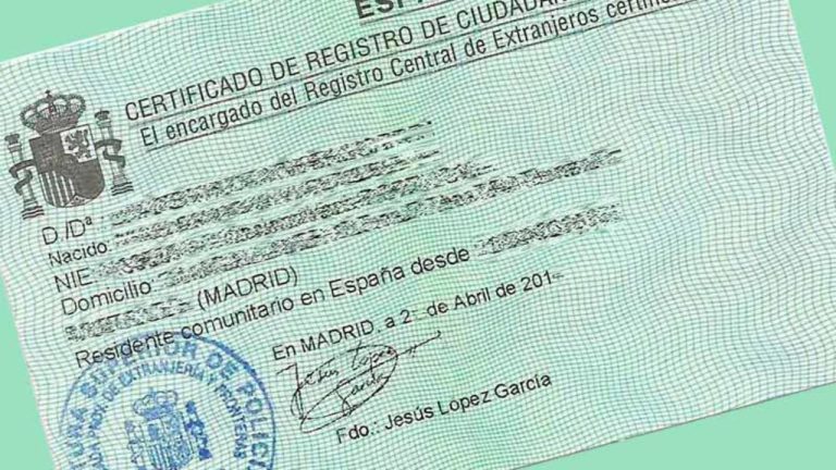 certificado de registro