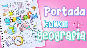 Kawaii portadas para cuadernos de geografia